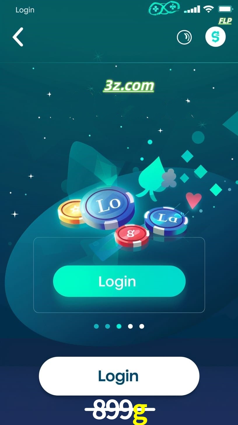 Login no aplicativo de cassino online 899g Brasil com bônus de boas-vindas